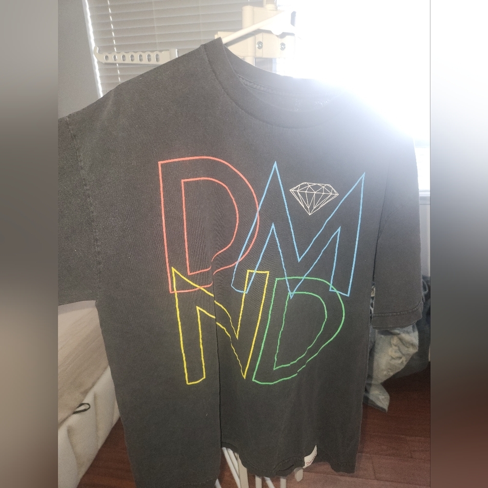 Vintage Diamond Supply Co. Graphic Tee - Black with Multicolor Design